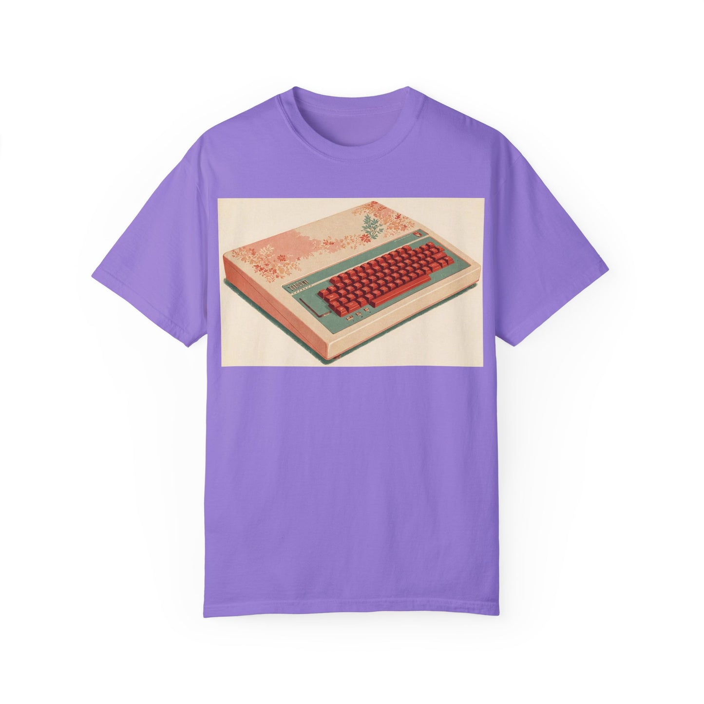 Classic Micro Computer T-Shirt - Floral Art Color
