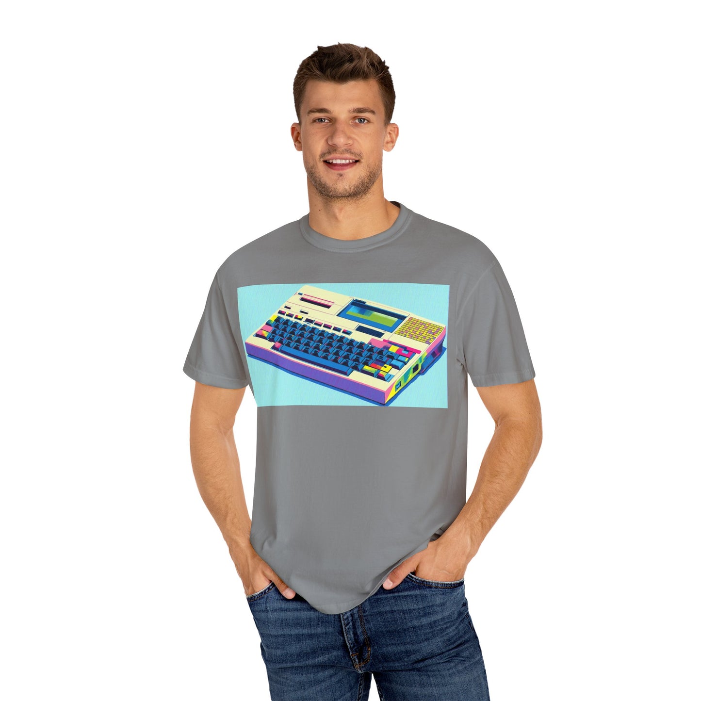 Classic Laptop Computer T-Shirt - Print Art Multi-Color