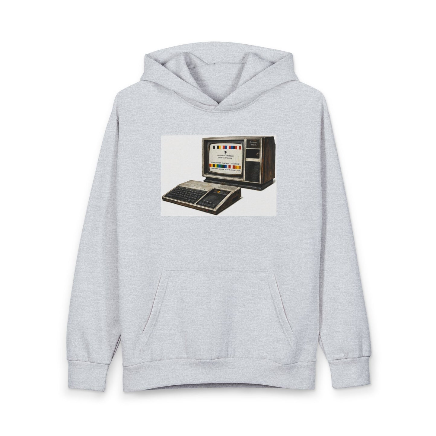 Retro Computer Hoodie — Vintage TI-99/4A Graphic Pullover