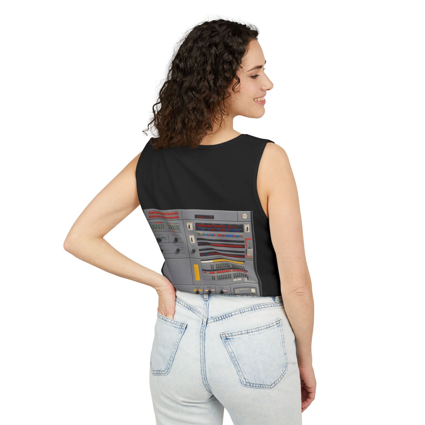 Mainframe Inspired #2 Tank Top | Unisex Retro Graphic Tee for Tech Lovers, Summer Fashion, Gift for Nerds, Festival Wear, 80s Style
