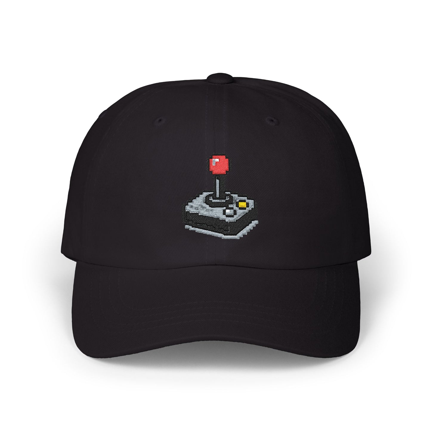 Game Controller Themed Computer Cap with Retro Red Winged Snake Logo - Vintage Athletic Baseball Hat