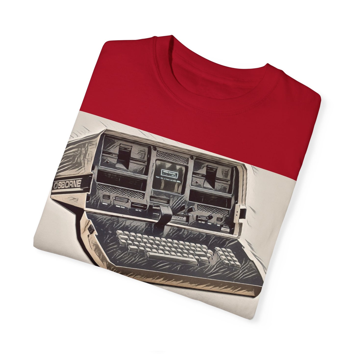 OSBORNE Computer T-Shirt - Ink Art Monochrome