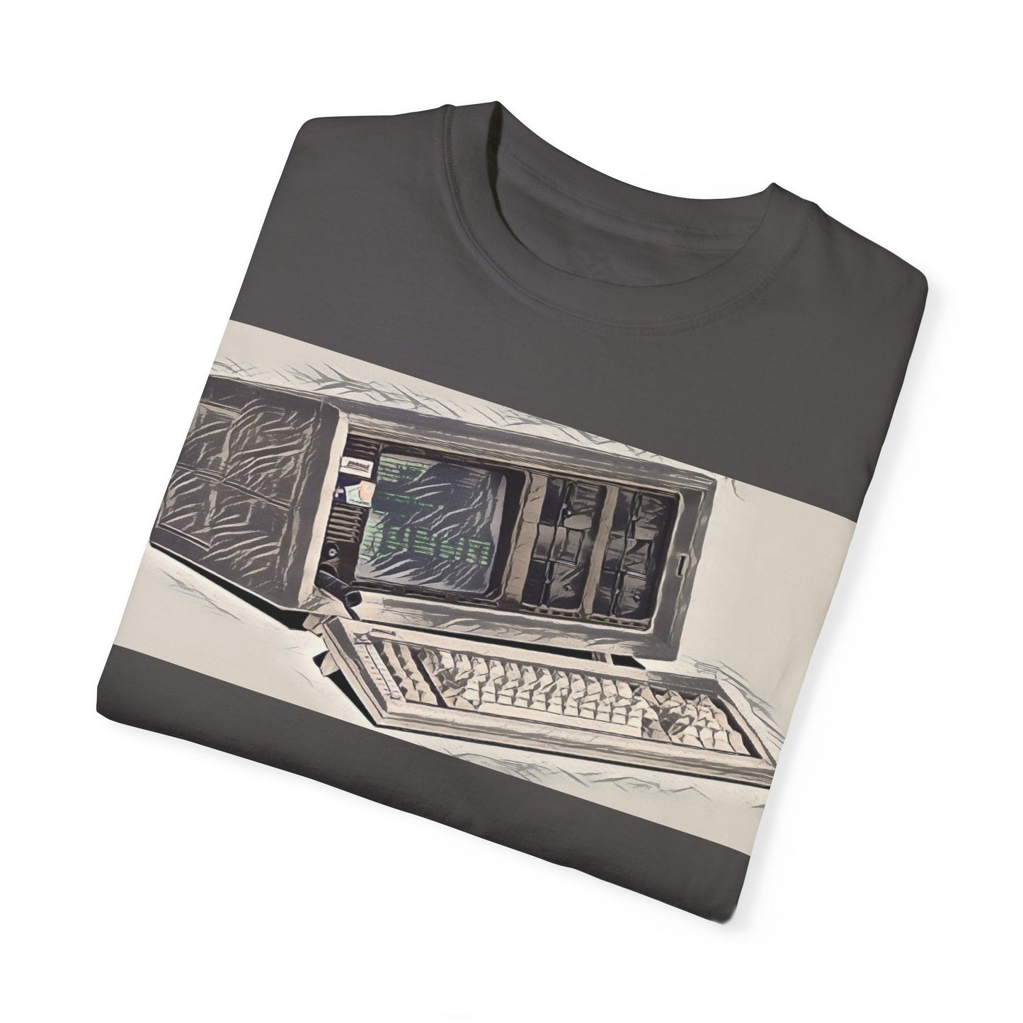 Classic Luggable PC T-Shirt - Ink Art Monochrome