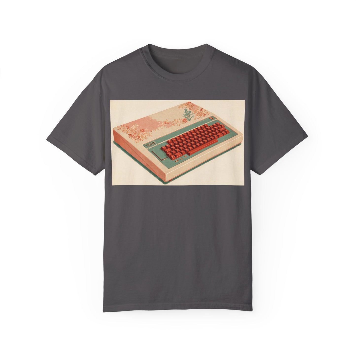 Classic Micro Computer T-Shirt - Floral Art Color