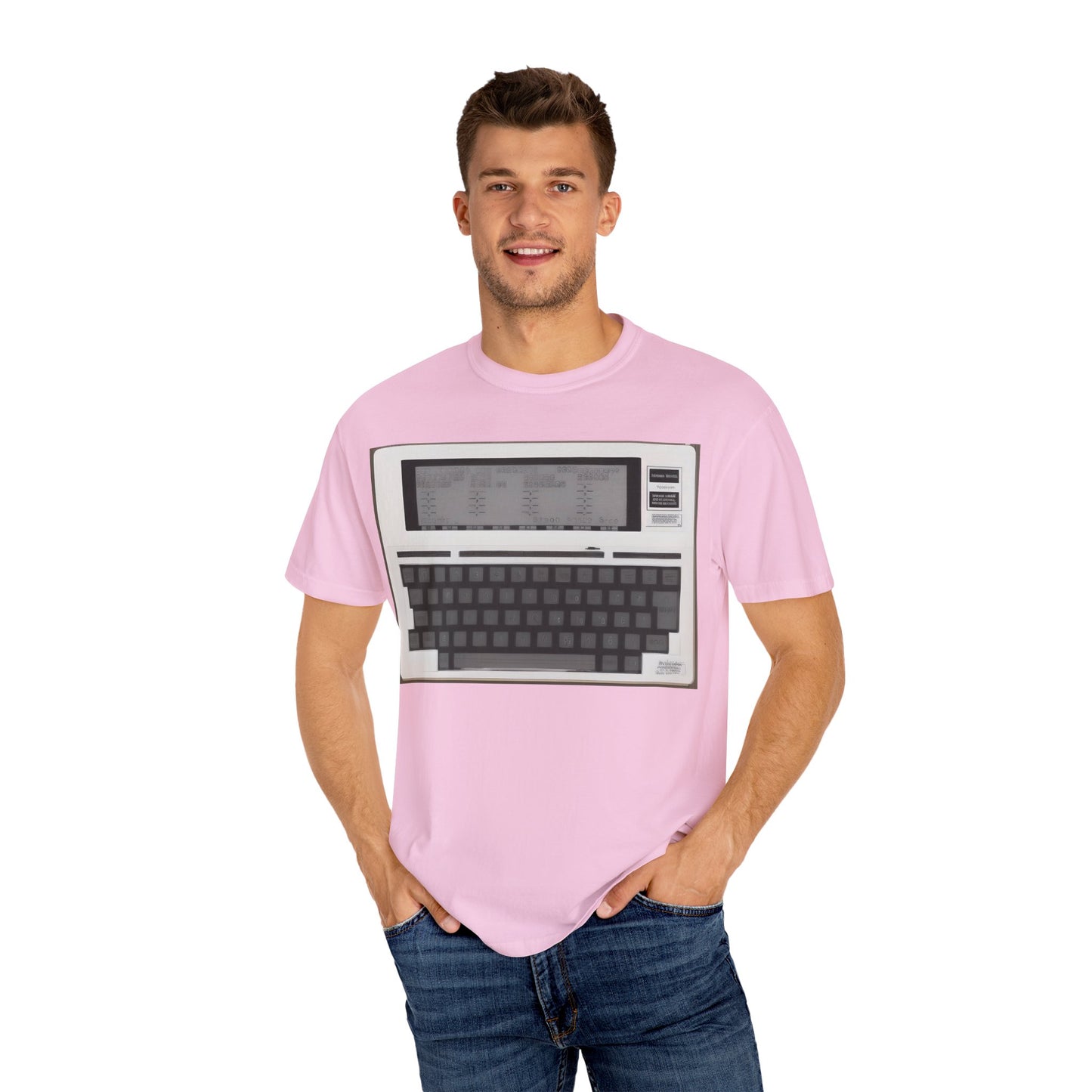 Classic Laptop PC T-Shirt - Print Art Monochrome