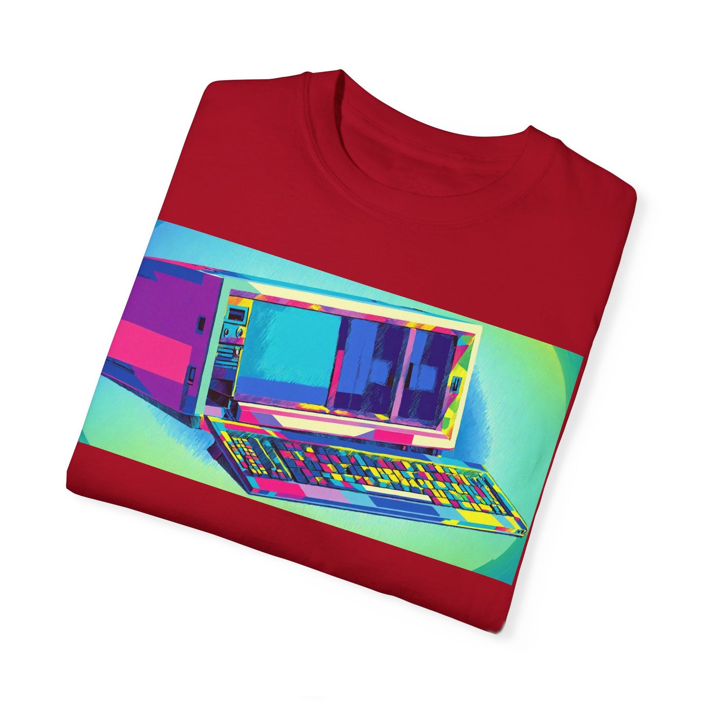 Classic Luggable PC T-Shirt - Print Art Multi-Color