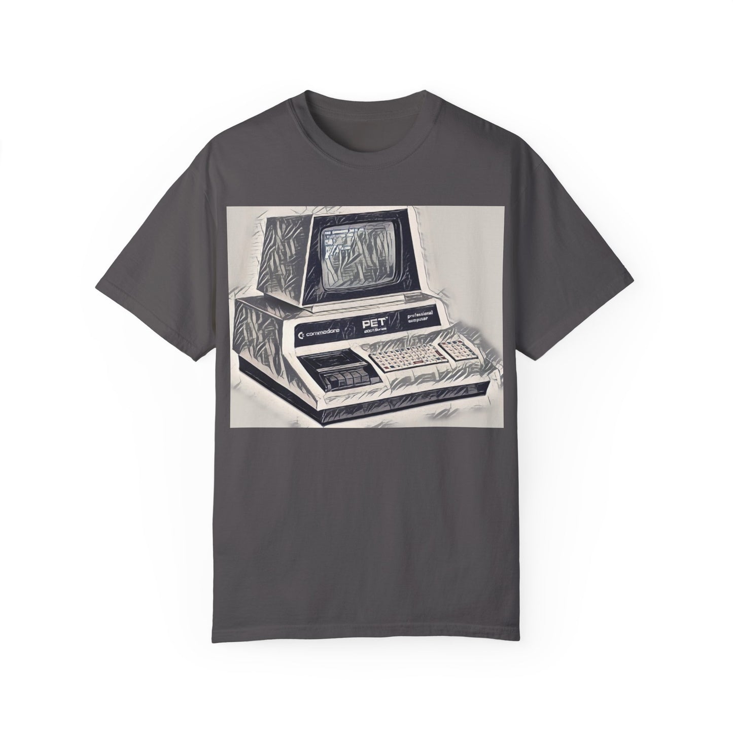 PET Computer T-Shirt - Ink Art Monochrome