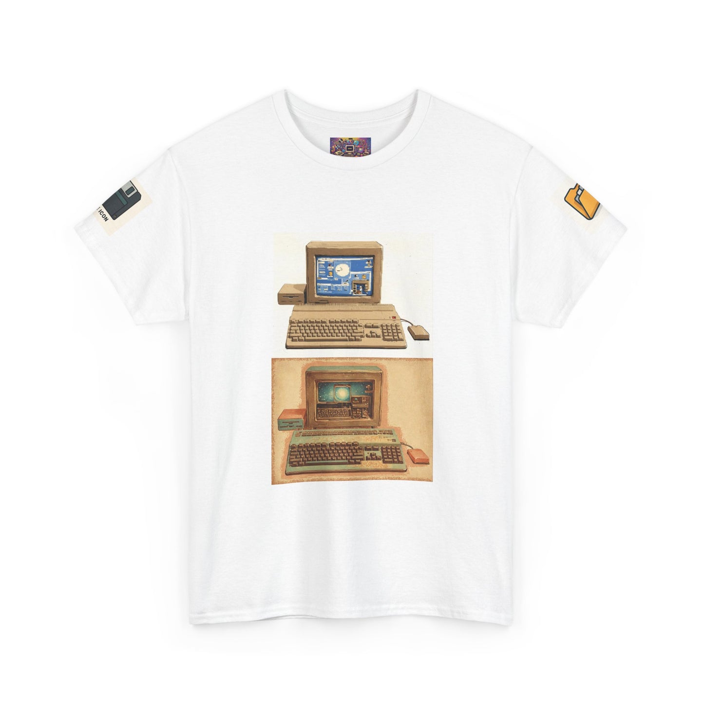 Retro Computer Tee — Vintage PC Graphic T‑Shirt for Tech Lovers