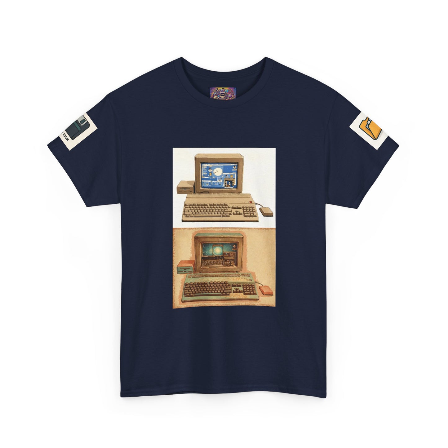 Retro Computer Tee — Vintage PC Graphic T‑Shirt for Tech Lovers