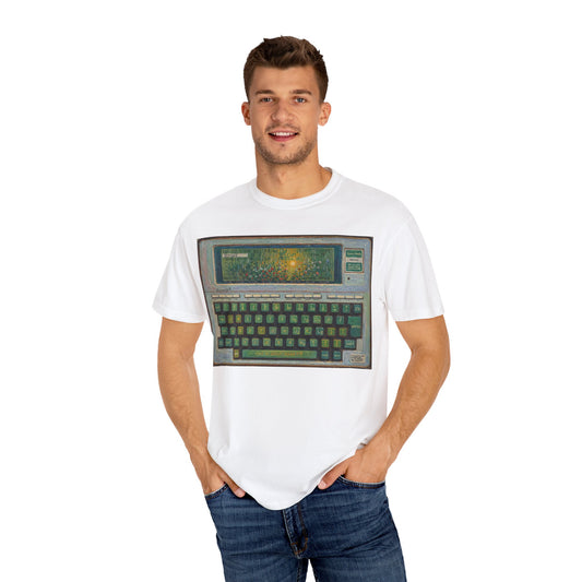 Classic Laptop PC T-Shirt - Floral Art Color