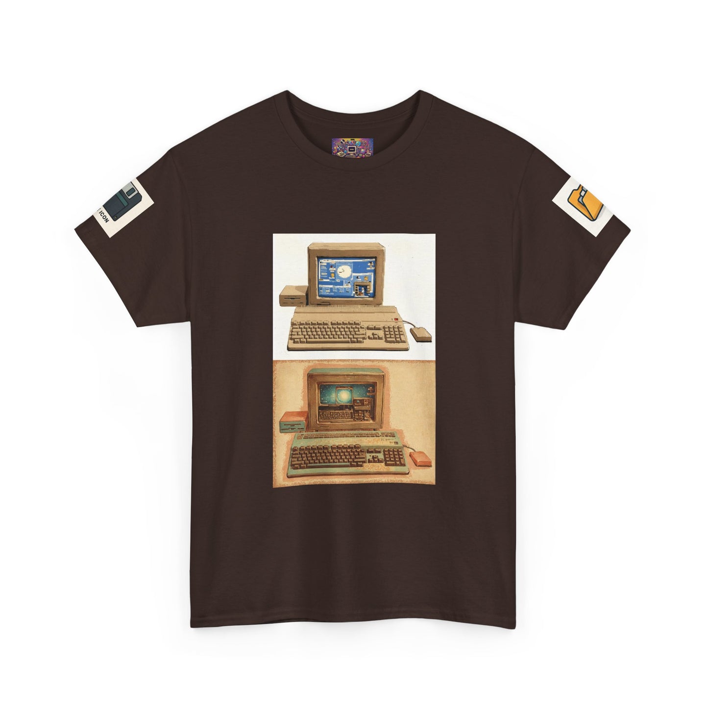 Retro Computer Tee — Vintage PC Graphic T‑Shirt for Tech Lovers