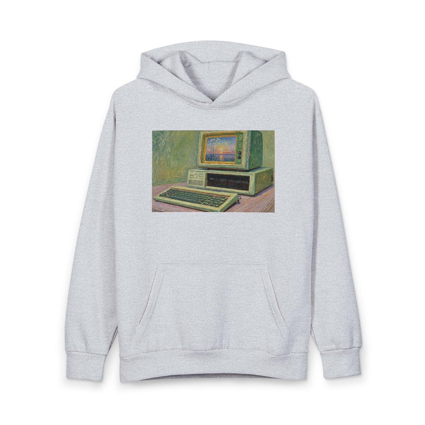 Retro Computer Hoodie — Vintage 5150 PC Graphic Pullover