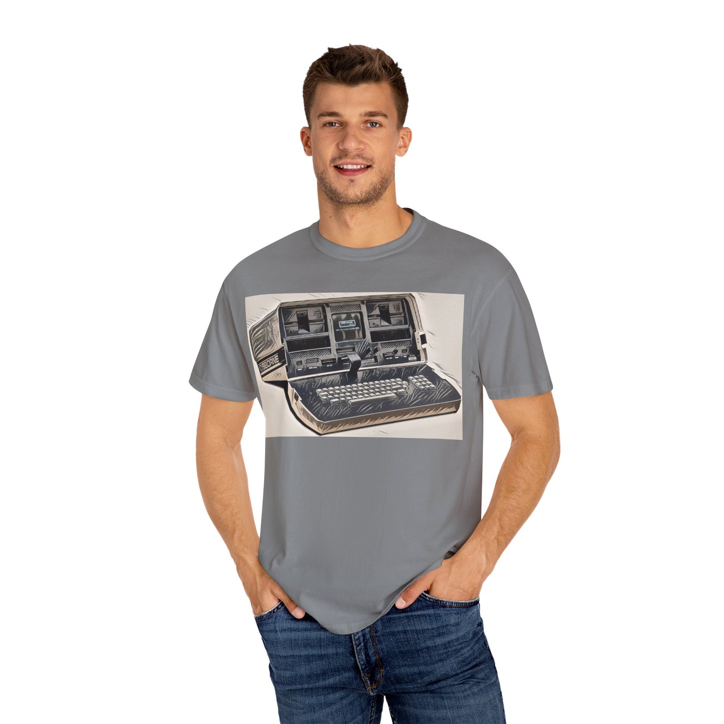OSBORNE Computer T-Shirt - Ink Art Monochrome