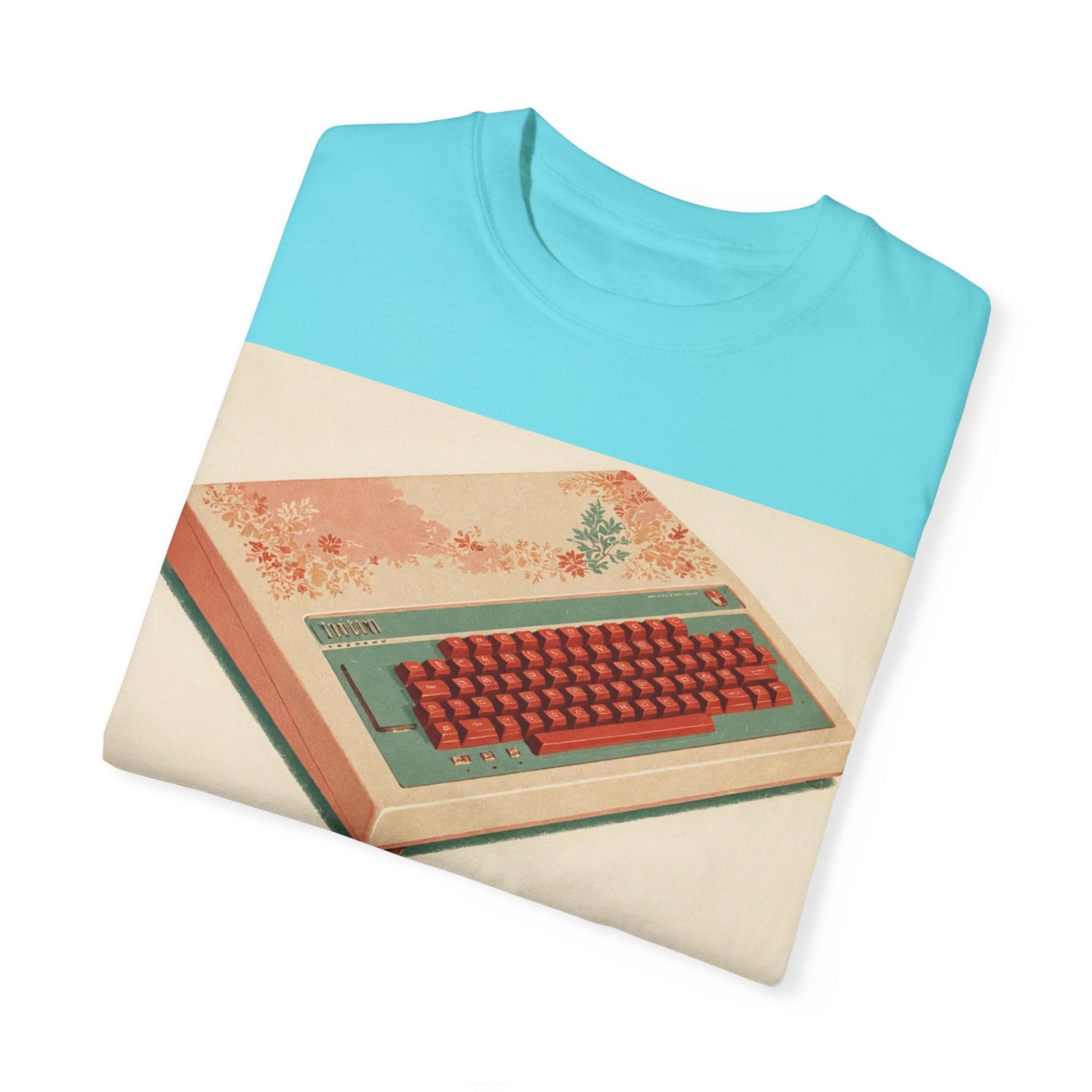 Classic Micro Computer T-Shirt - Floral Art Color