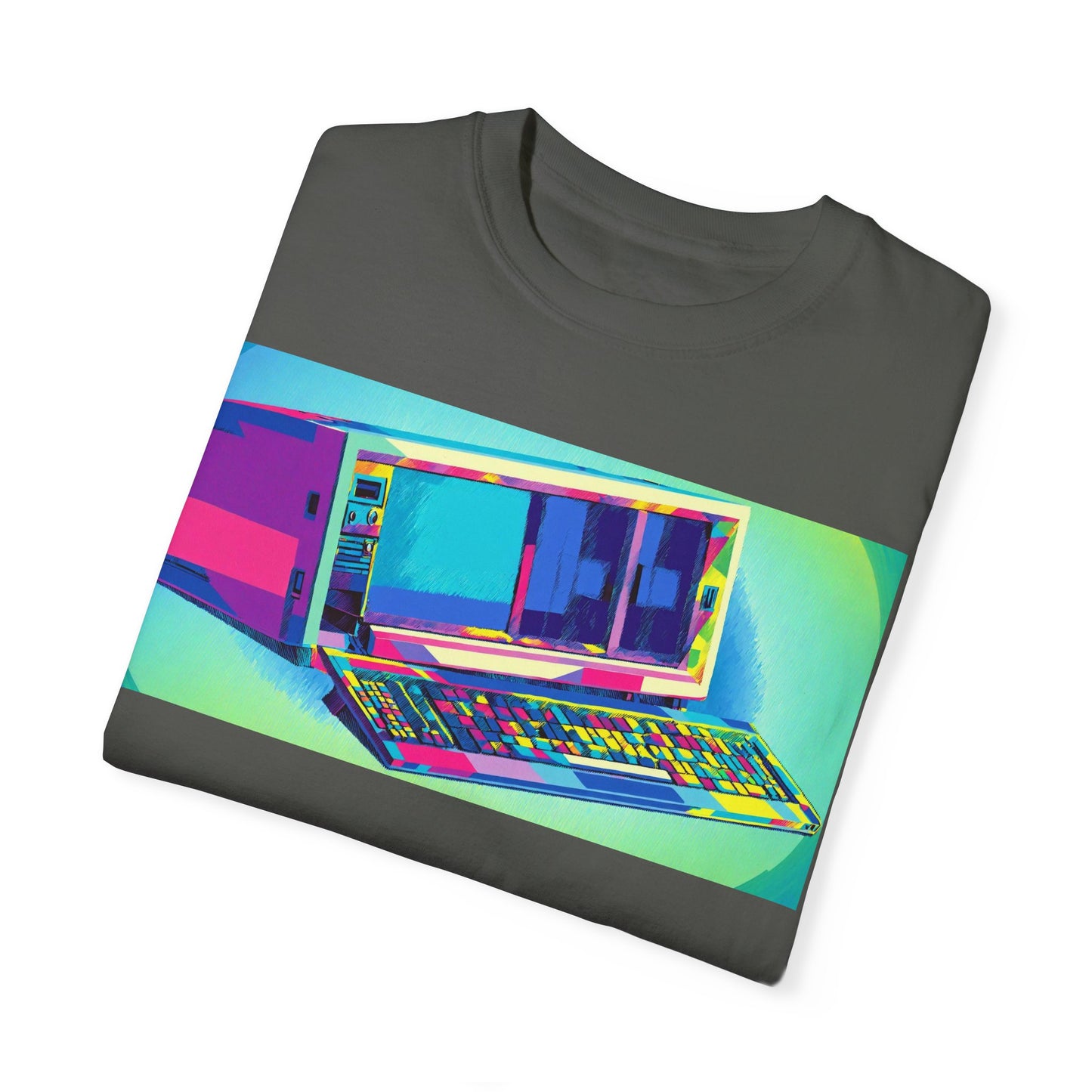 Classic Luggable PC T-Shirt - Print Art Multi-Color
