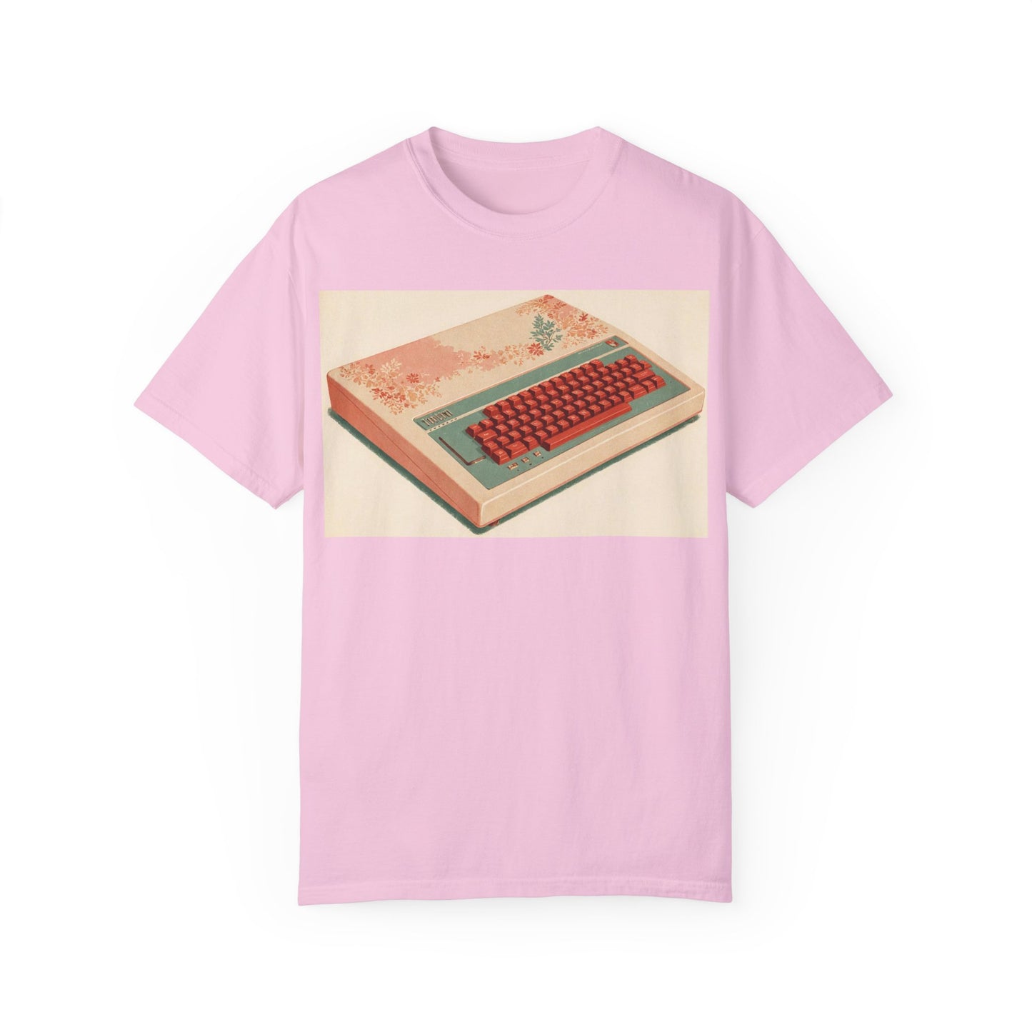 Classic Micro Computer T-Shirt - Floral Art Color