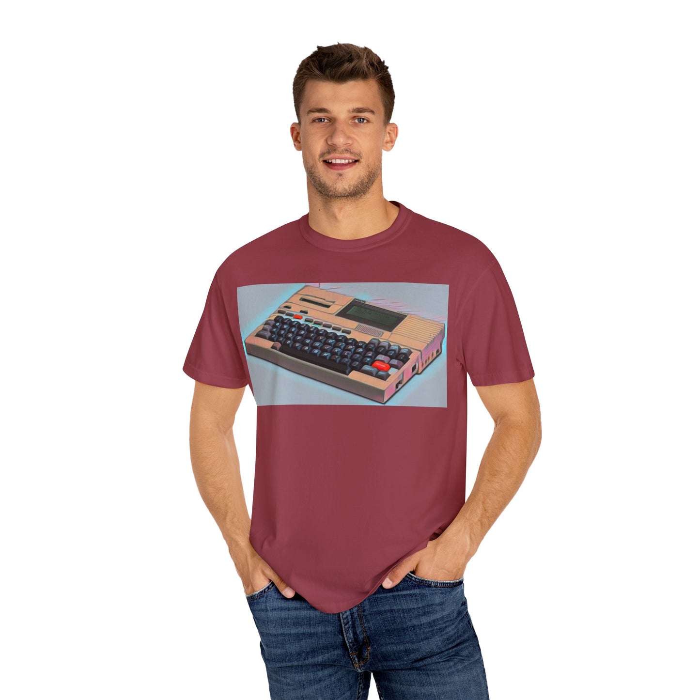 Classic Laptop Computer T-Shirt - Modern Art Color