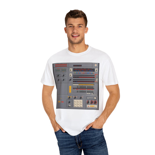 Classic Mainframe Computer Control Panel T-Shirt - Pixel Art Color