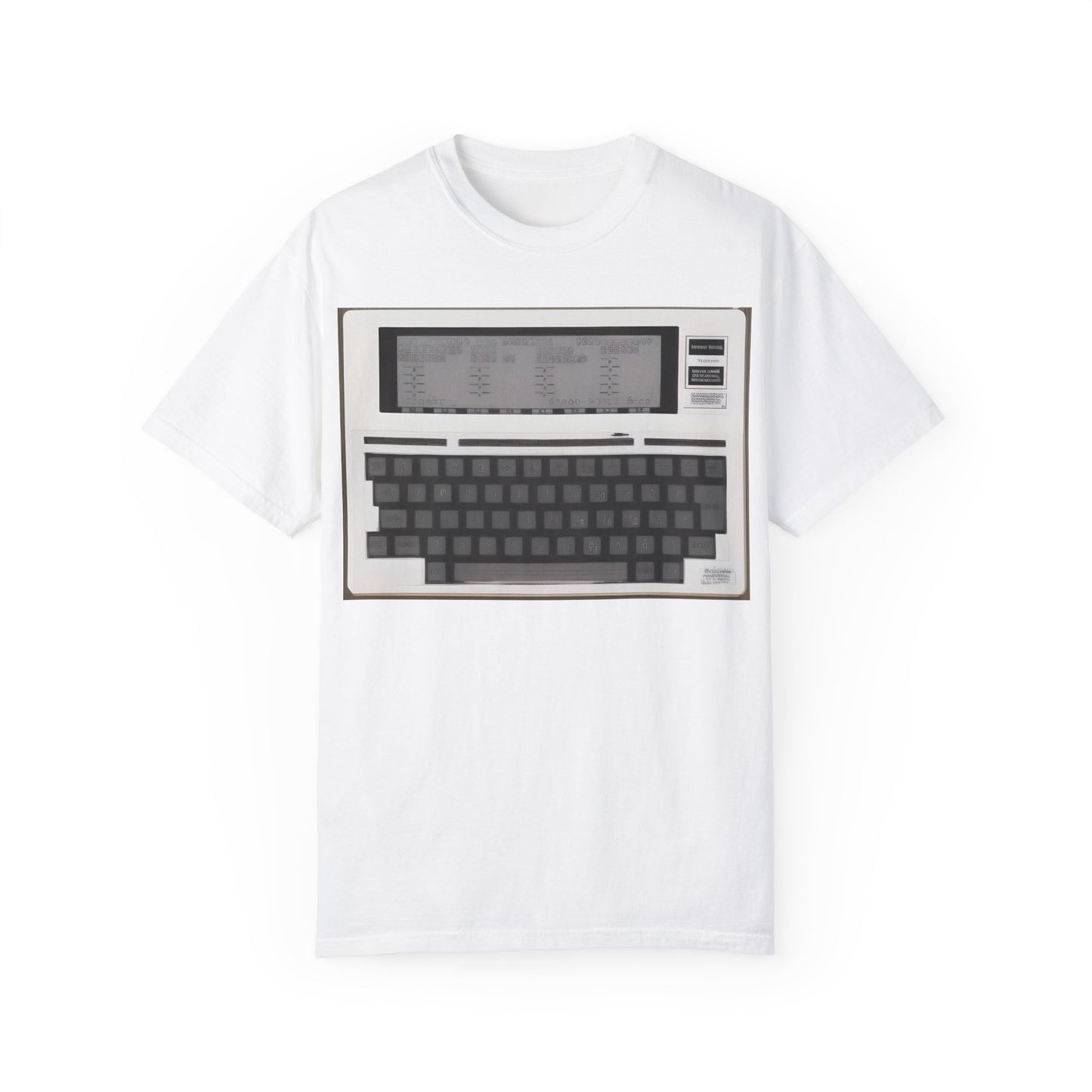 Classic Laptop PC T-Shirt - Print Art Monochrome