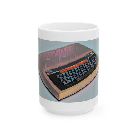 Vintage Computer Ceramic Mug | Classic Micro Computer Modern Art Color Design | Perfect for Tech Lovers