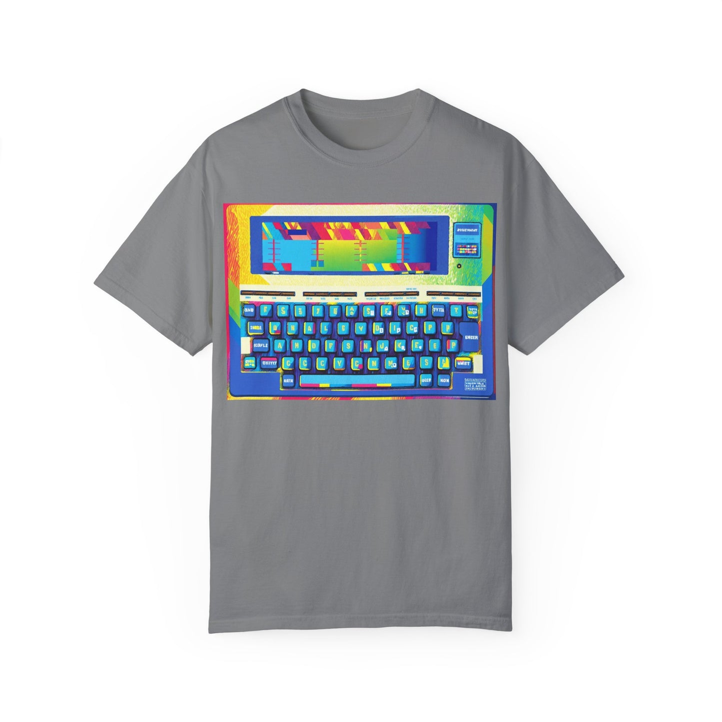 Classic Laptop PC T-Shirt - Print Art Multi-Color
