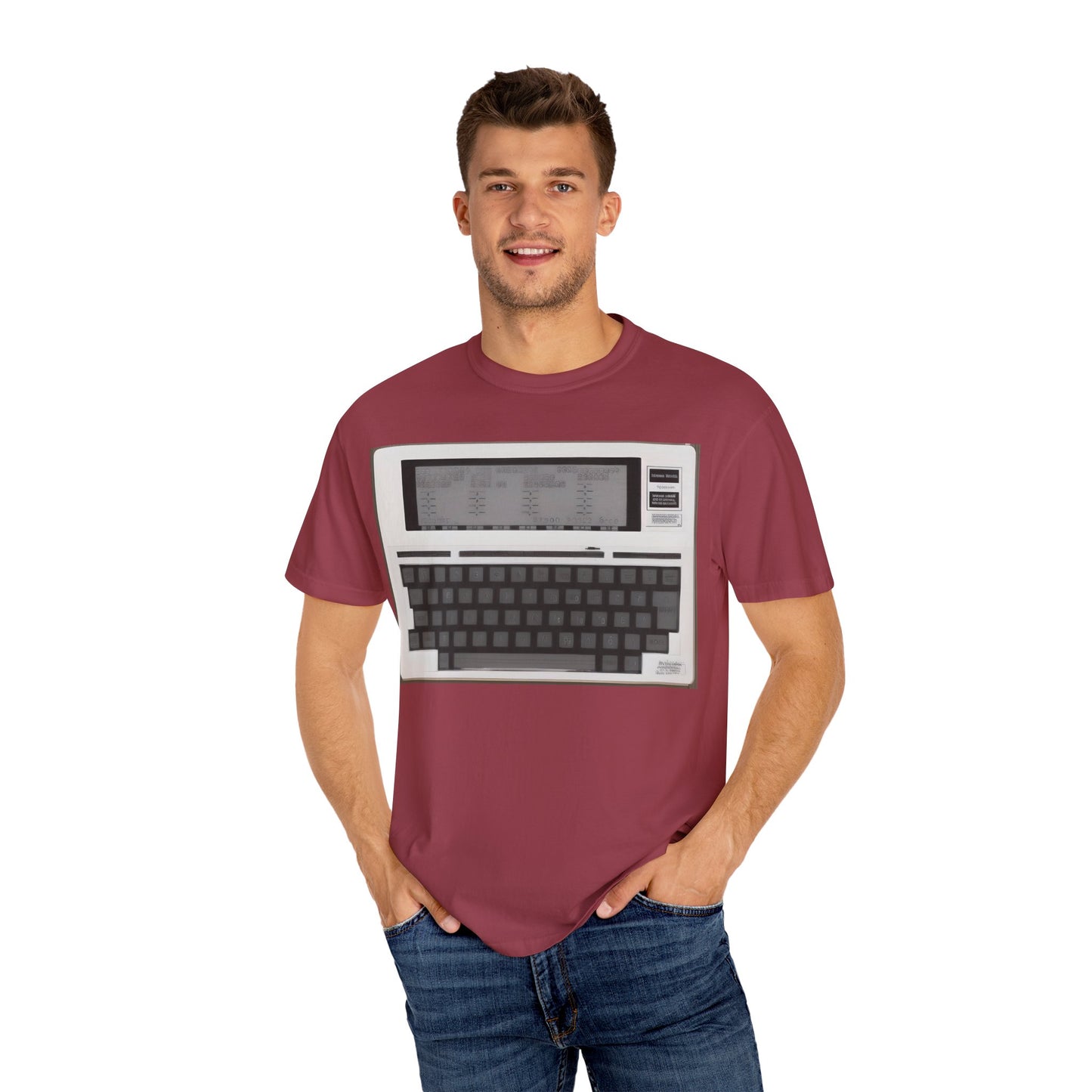 Classic Laptop PC T-Shirt - Print Art Monochrome