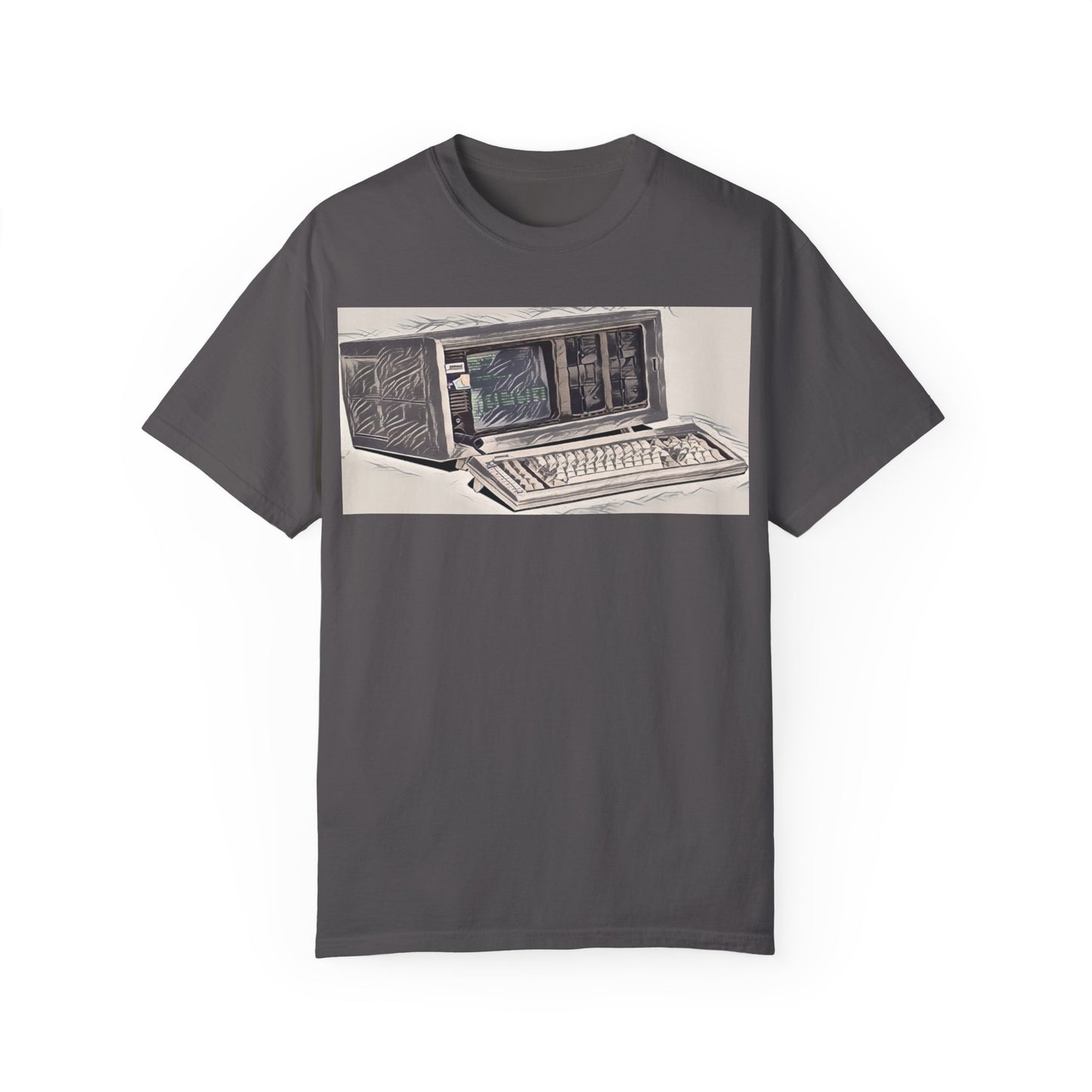 Classic Luggable PC T-Shirt - Ink Art Monochrome