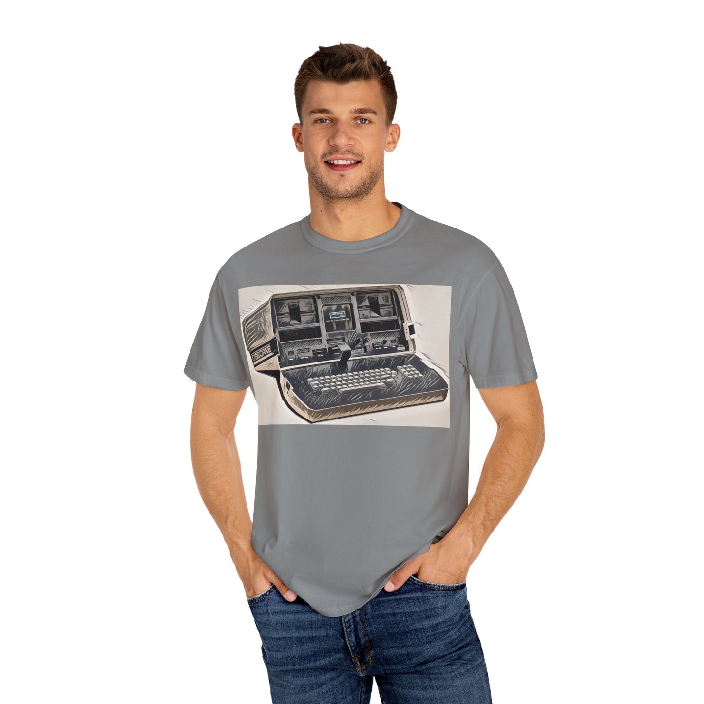OSBORNE Computer T-Shirt - Ink Art Monochrome