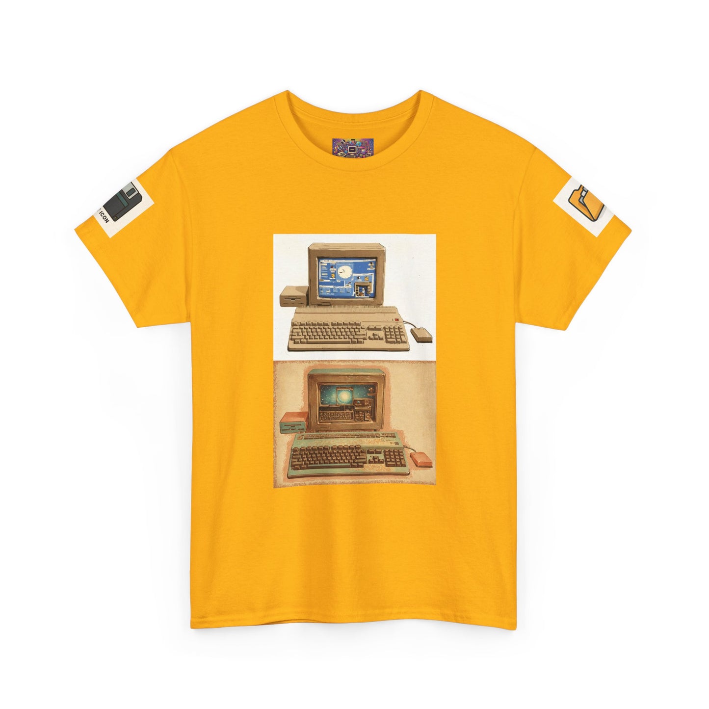 Retro Computer Tee — Vintage PC Graphic T‑Shirt for Tech Lovers