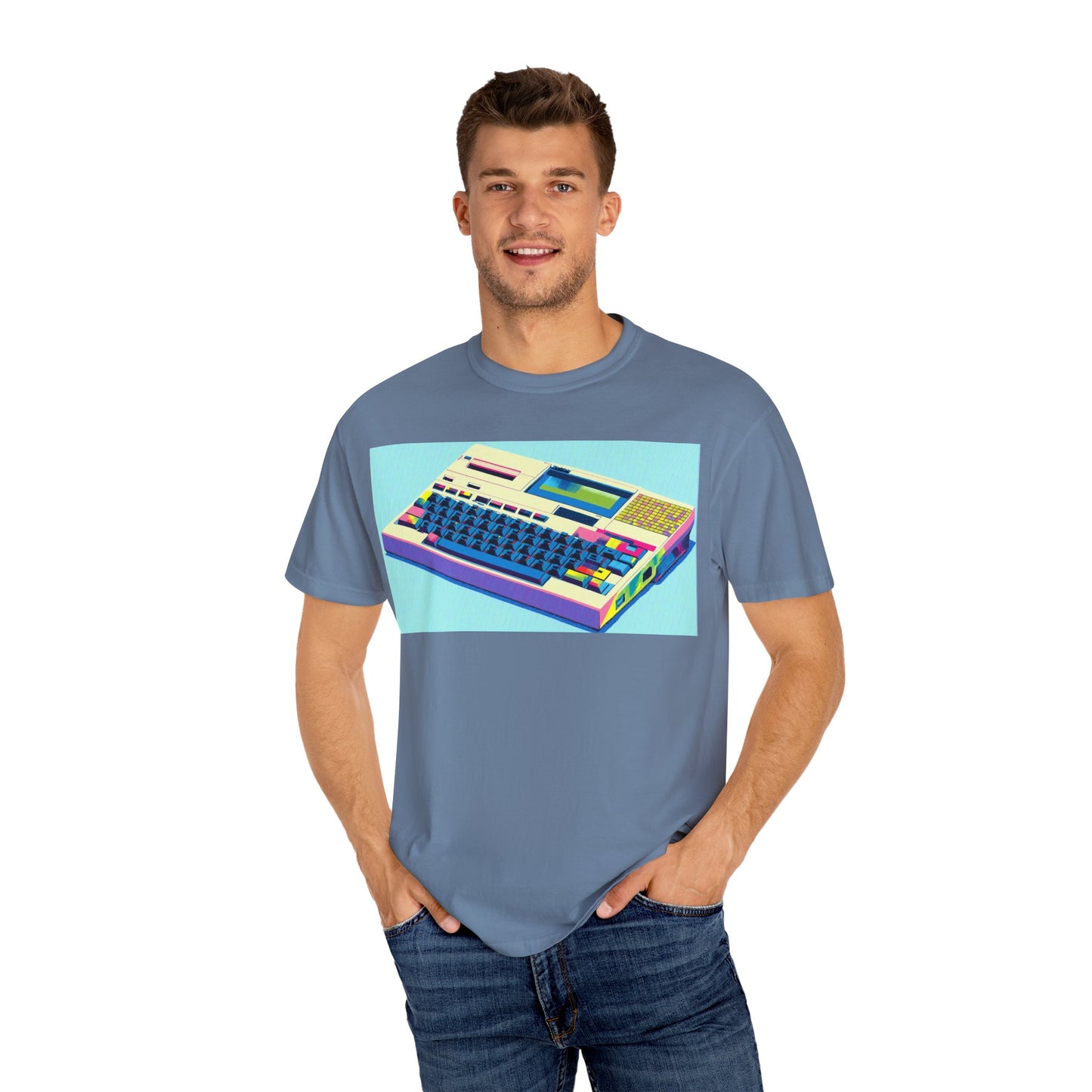 Classic Laptop Computer T-Shirt - Print Art Multi-Color