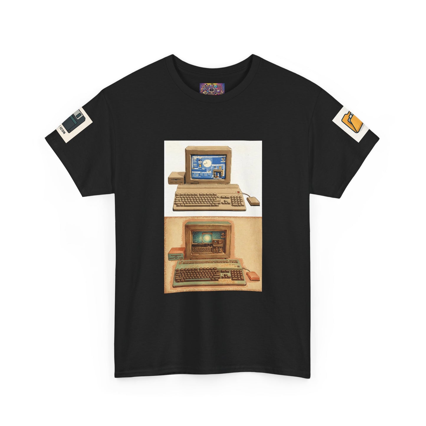 Retro Computer Tee — Vintage PC Graphic T‑Shirt for Tech Lovers