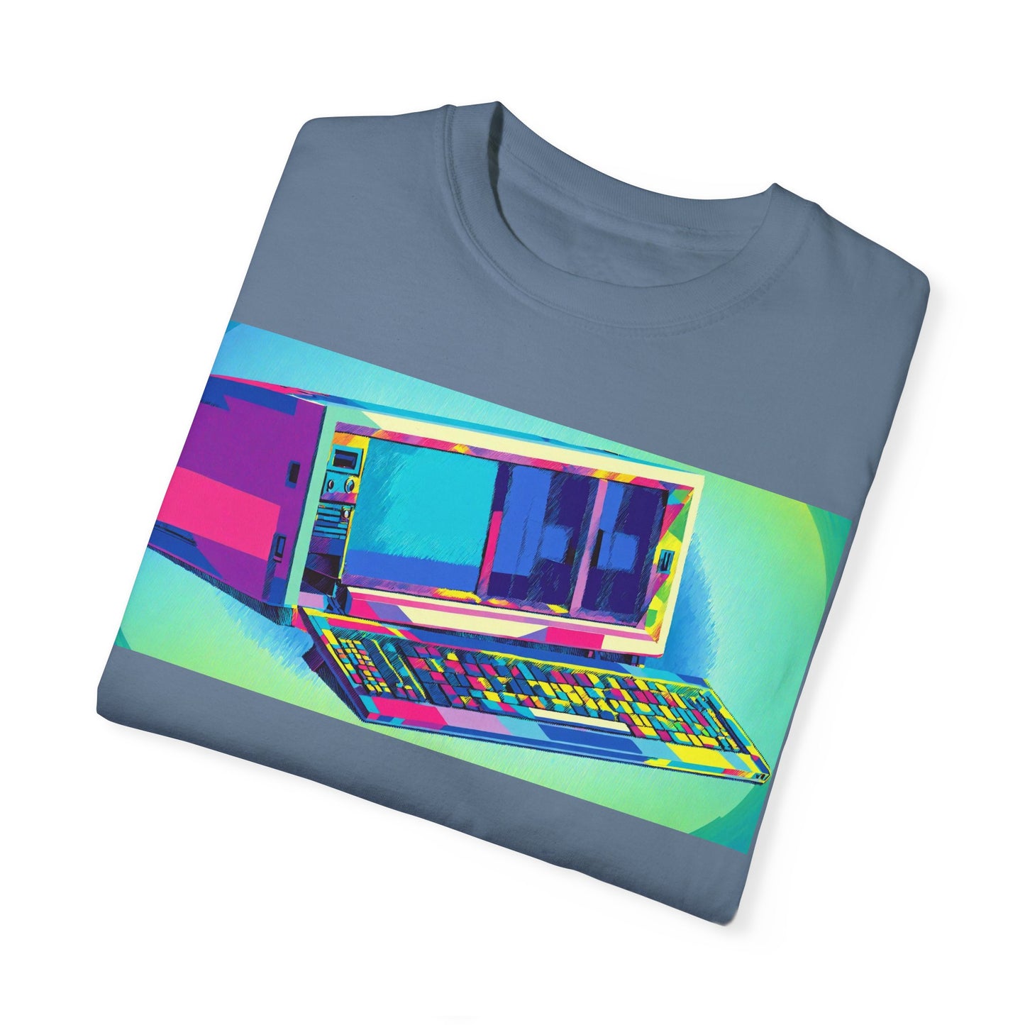 Classic Luggable PC T-Shirt - Print Art Multi-Color