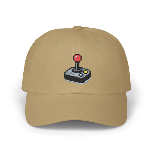 Game Controller Themed Computer Cap with Retro Red Winged Snake Logo - Vintage Athletic Baseball Hat