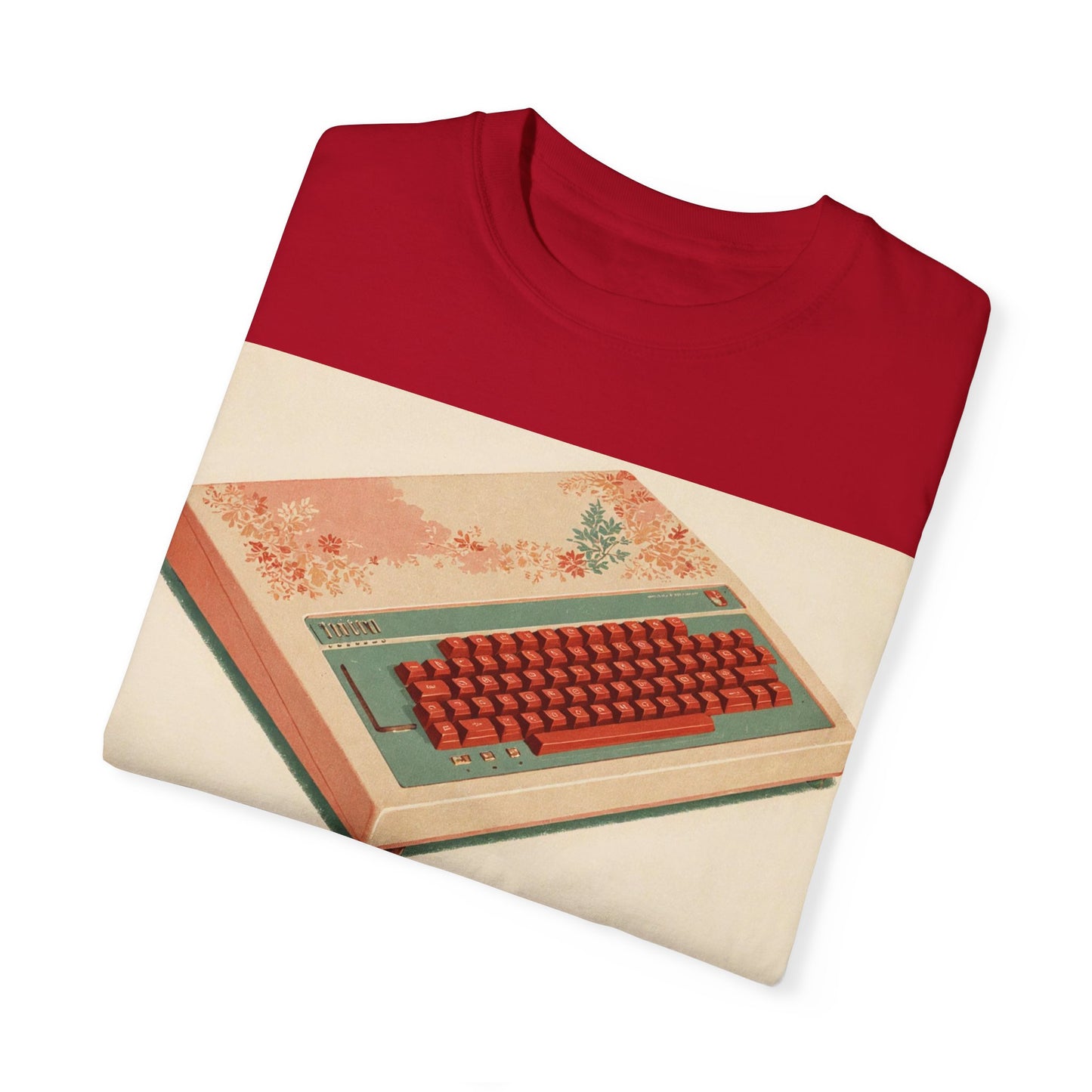 Classic Micro Computer T-Shirt - Floral Art Color