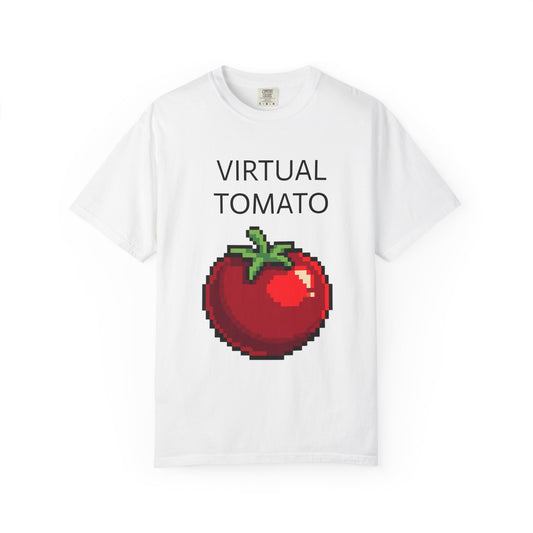 Virtual Tomato Themed T-Shirt  | Pixel Art | Ideal for tech enthusiasts and collectors