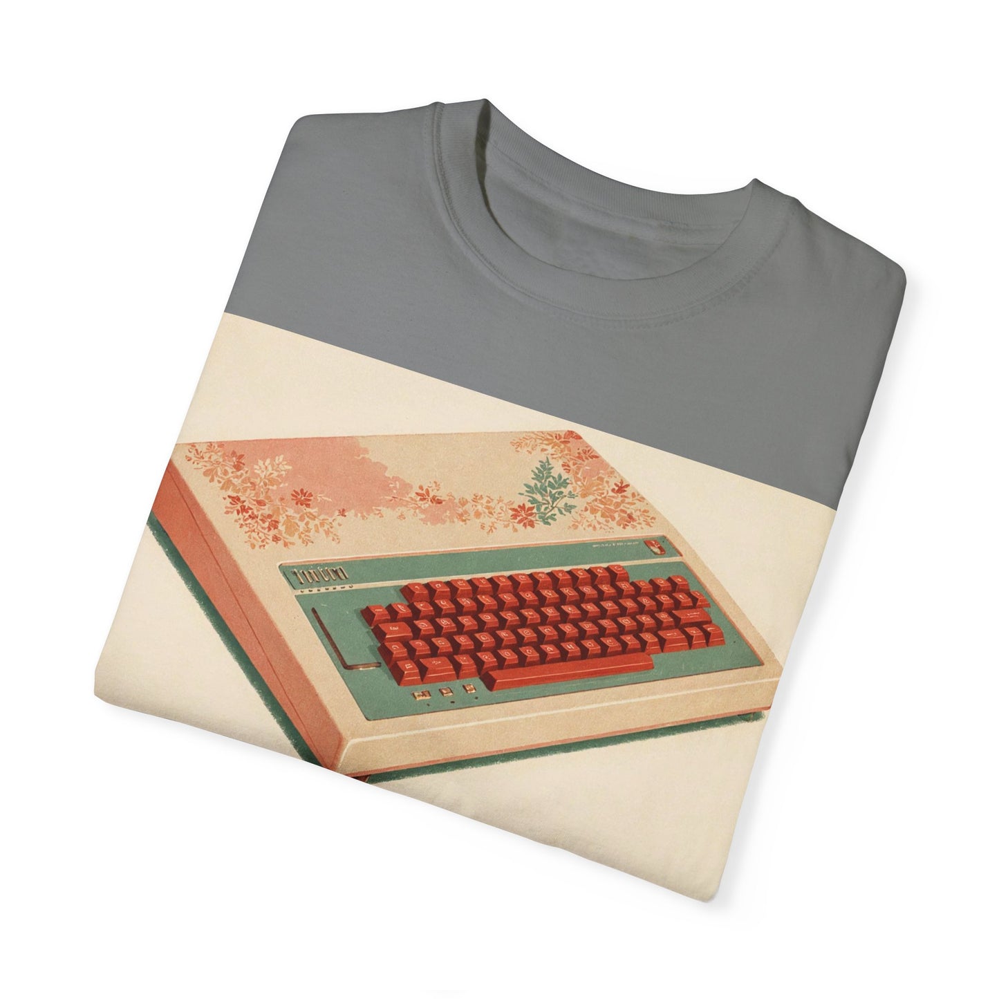 Classic Micro Computer T-Shirt - Floral Art Color