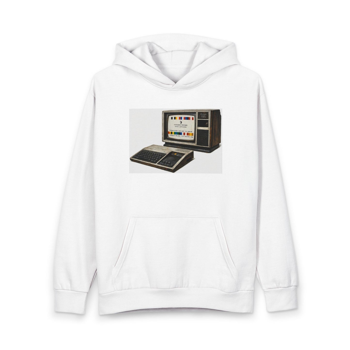 Retro Computer Hoodie — Vintage TI-99/4A Graphic Pullover