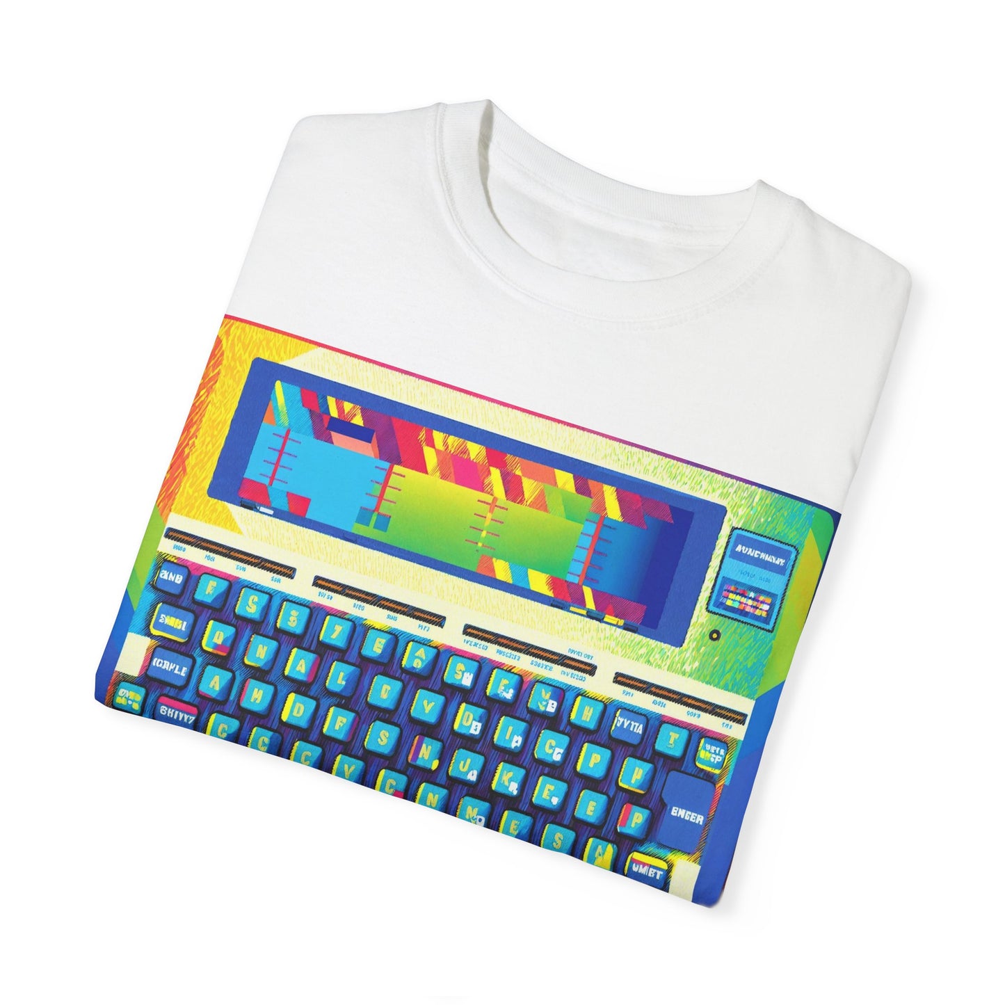 Classic Laptop PC T-Shirt - Print Art Multi-Color