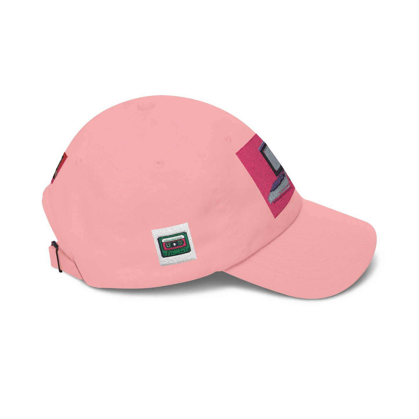 Game Controller Themed Computer Cap with Retro Red Winged Snake Logo - Vintage Athletic Baseball Hat