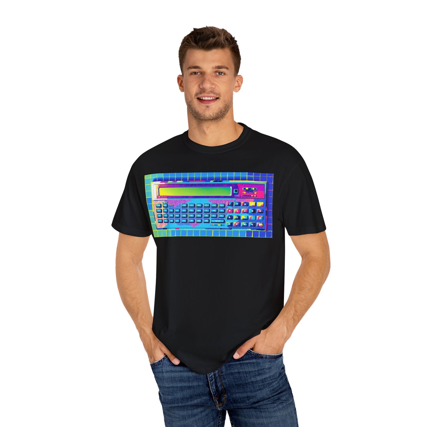 Classic Pocket PC T-Shirt - Modern Art Multi-Color
