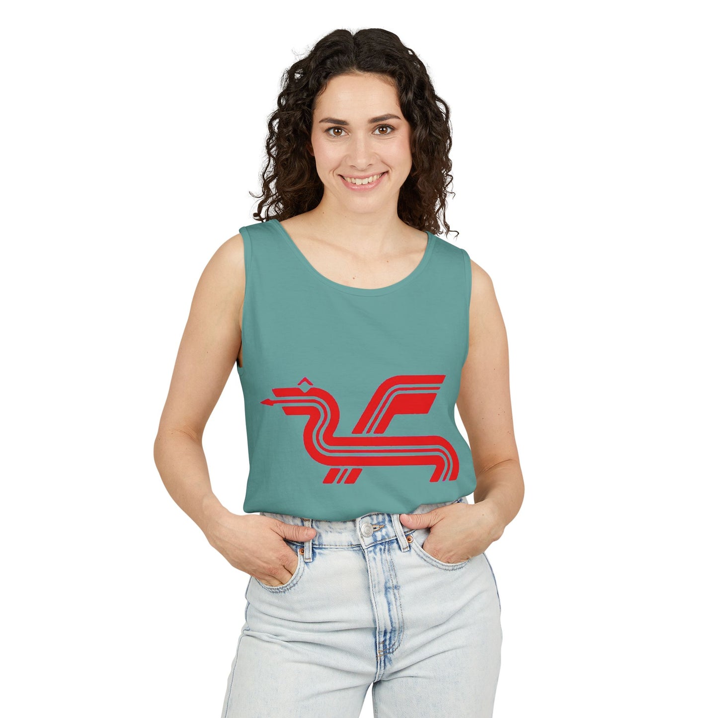 Classic 8 bit home computer inspired Tank Top | Monochrome Art | Unisex Retro Graphic Tee for Tech Lovers, Summer Fashion, Gift for Nerds, Festival Wear, 80s Style