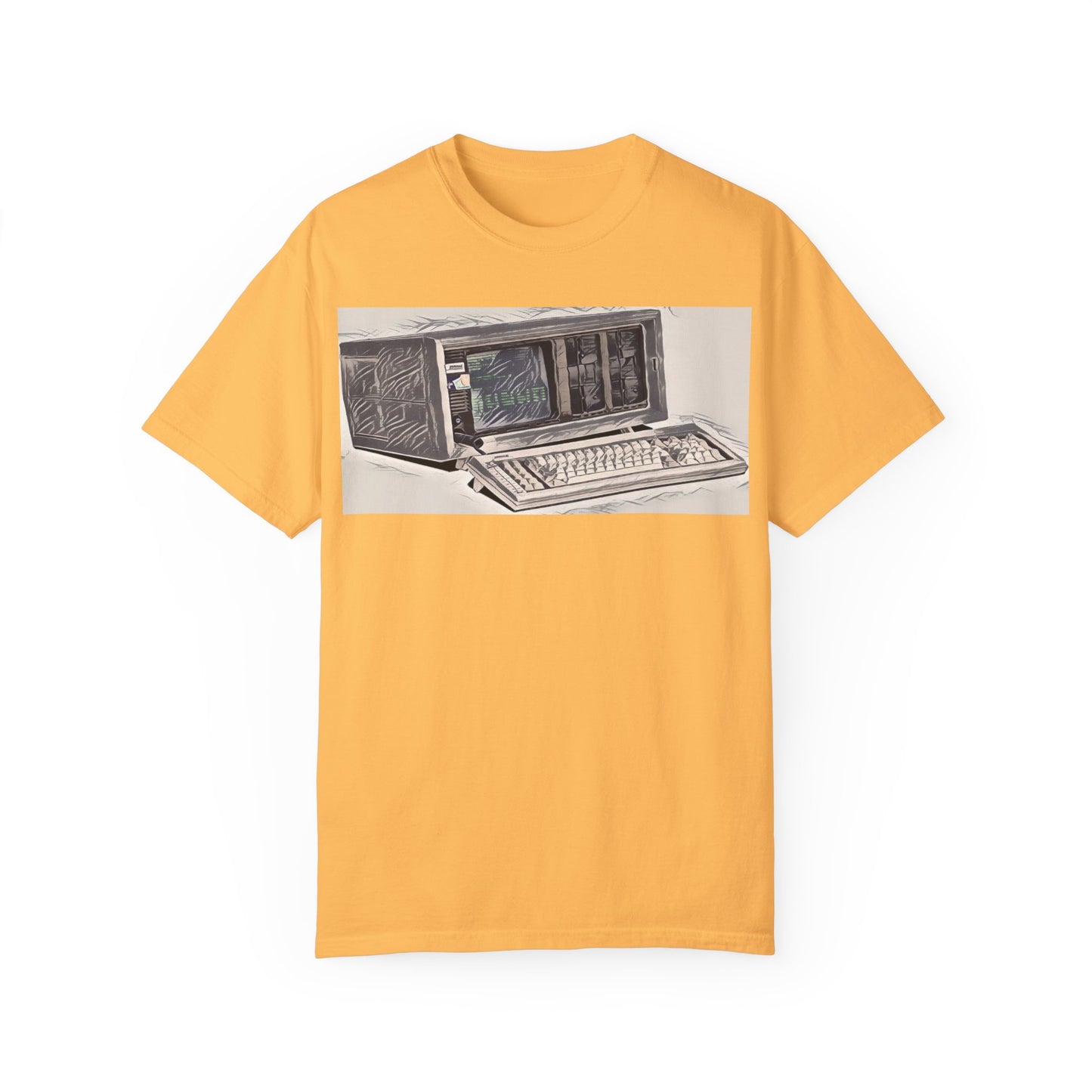 Classic Luggable PC T-Shirt - Ink Art Monochrome
