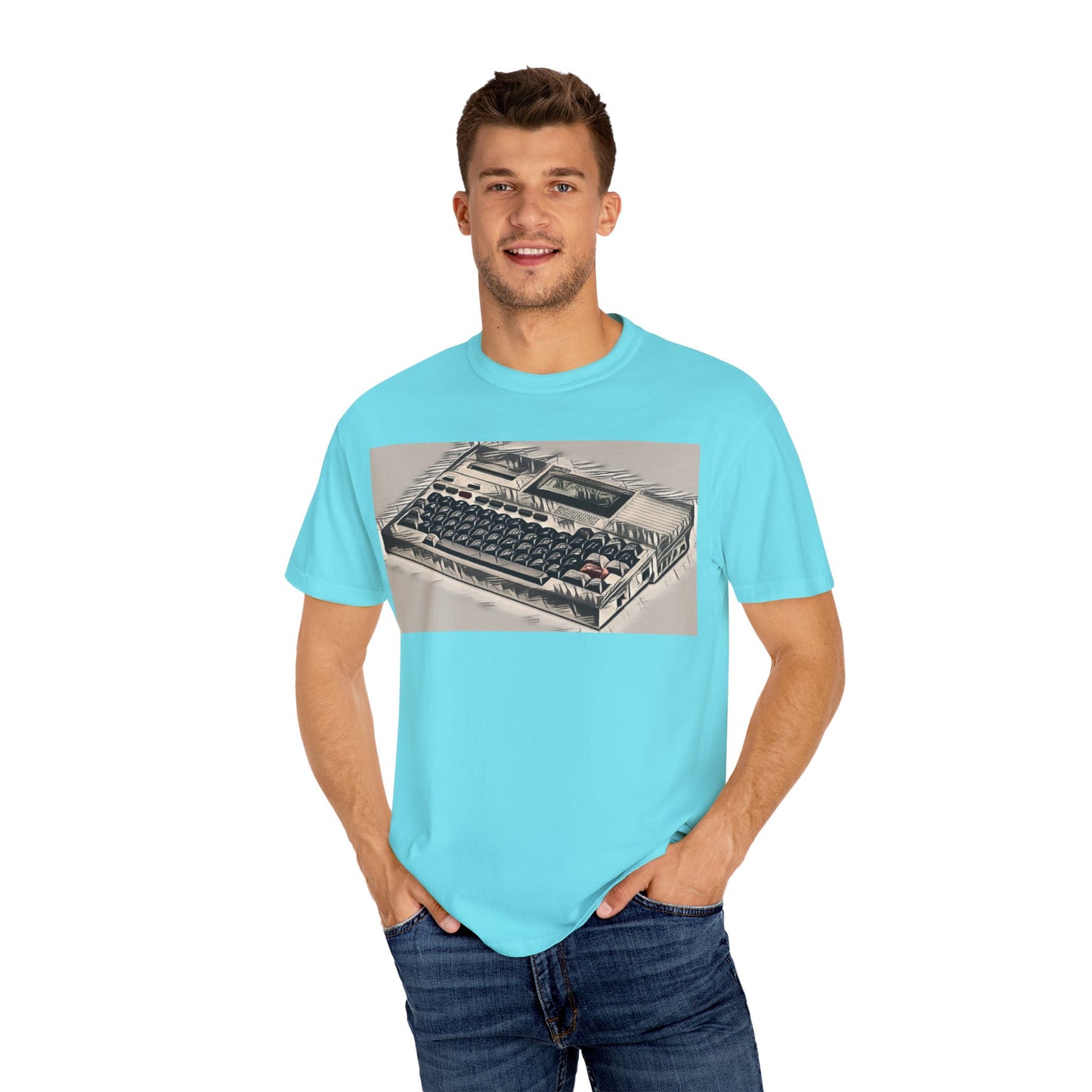 Classic Laptop Computer T-Shirt - Ink Art Limited Color