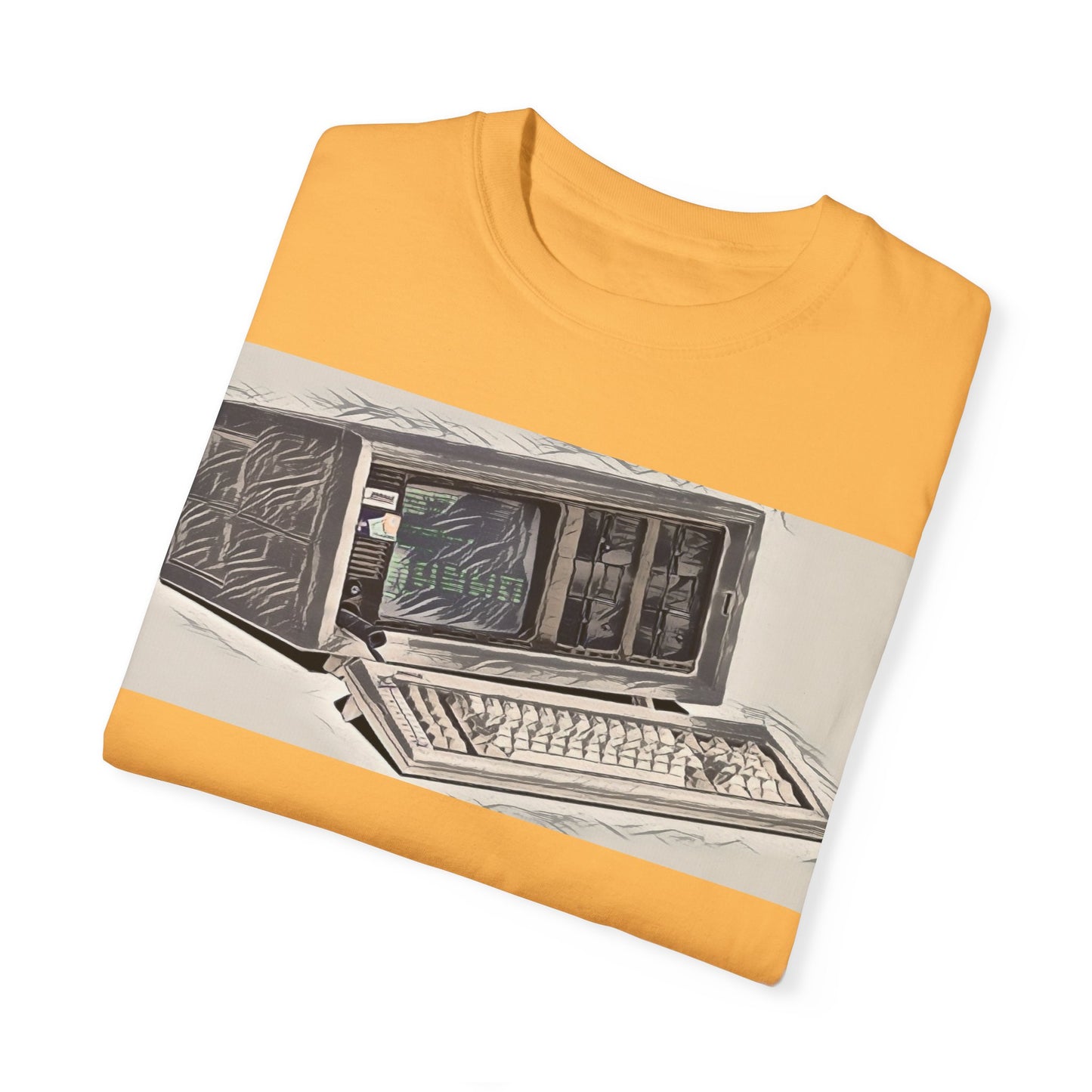 Classic Luggable PC T-Shirt - Ink Art Monochrome