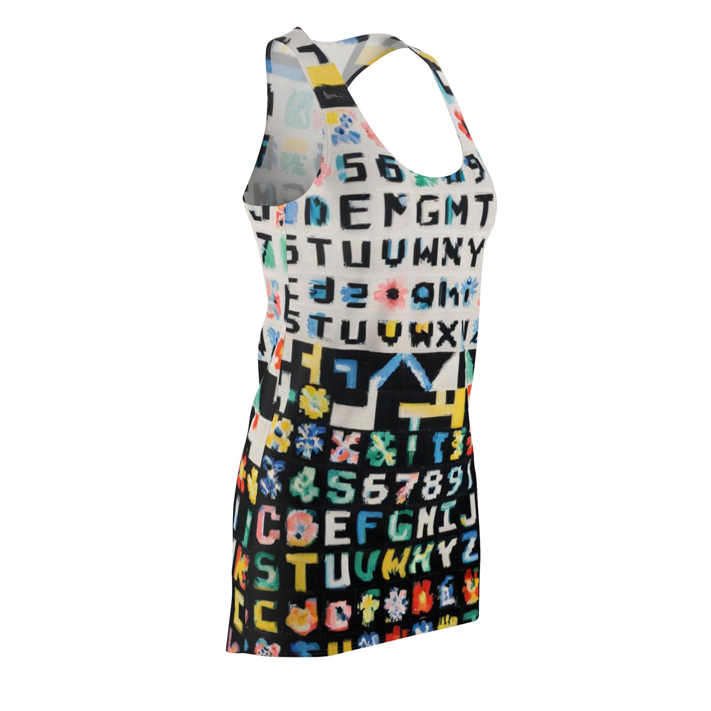 8 Bit Sprite Themed Women's Racerback Dress, Tech Lover Dress, Fun Party Dress, Summer Vibes Dress, Festival Outfit, Unique Gift
