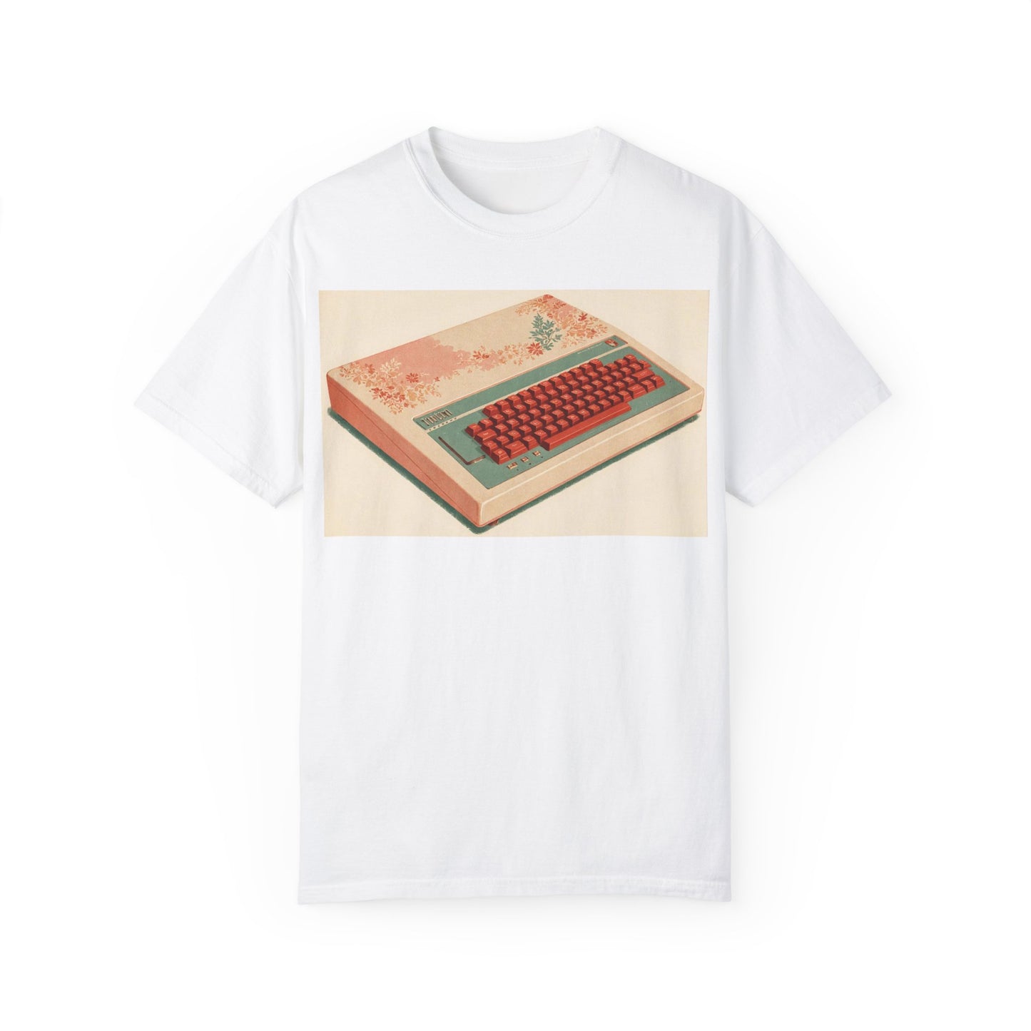 Classic Micro Computer T-Shirt - Floral Art Color