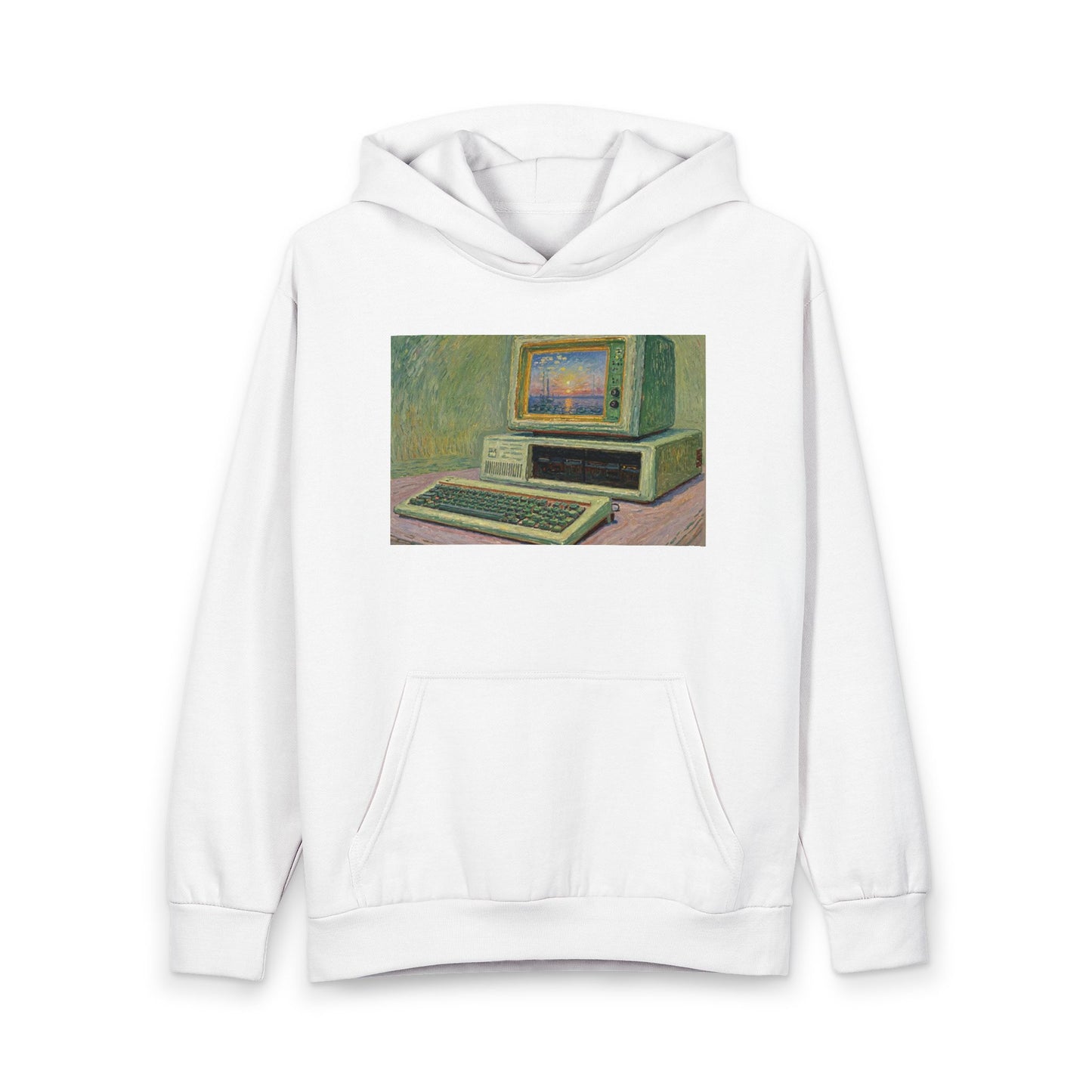 Retro Computer Hoodie — Vintage 5150 PC Graphic Pullover