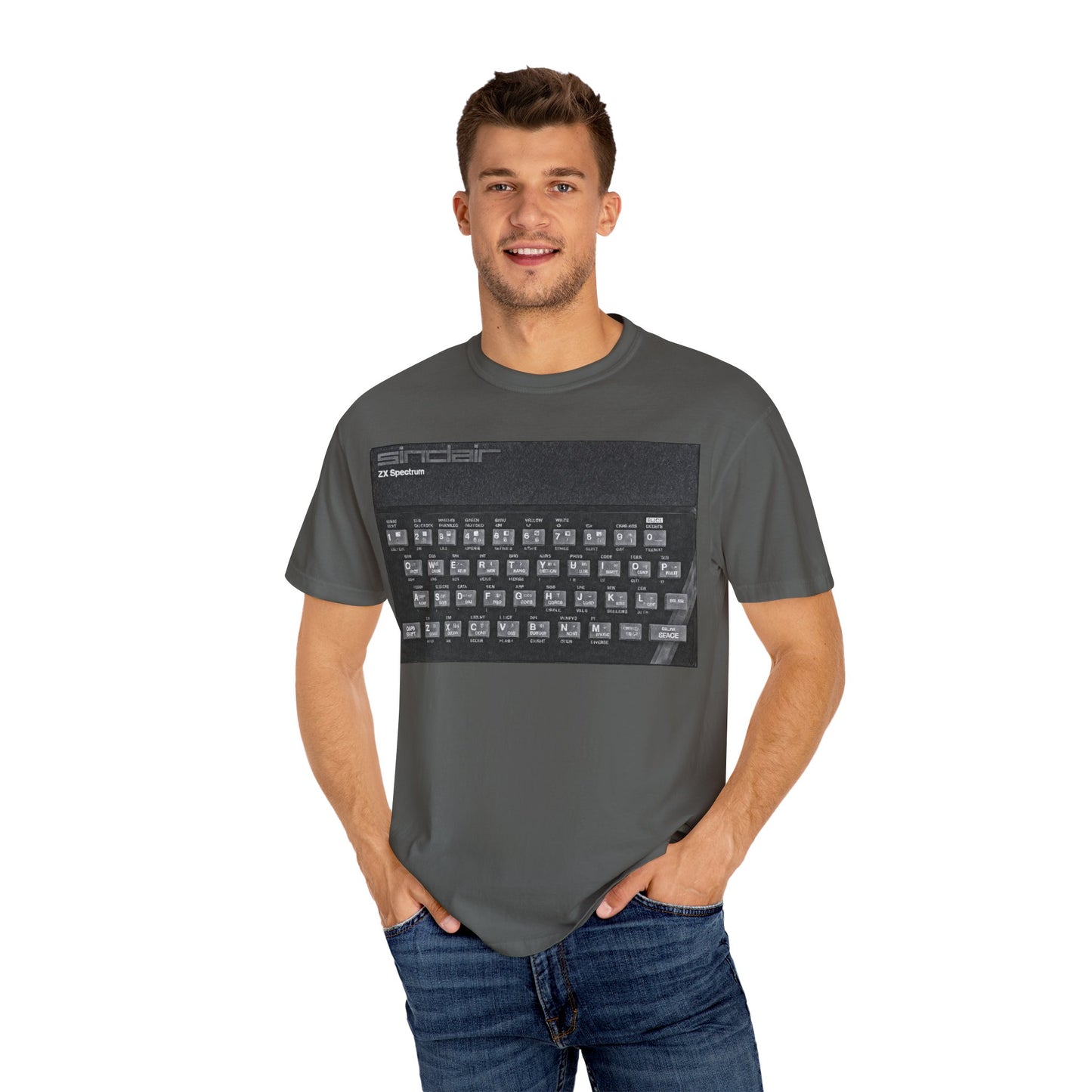 Sinclair Spectrum T-Shirt - Print Art Monochrome