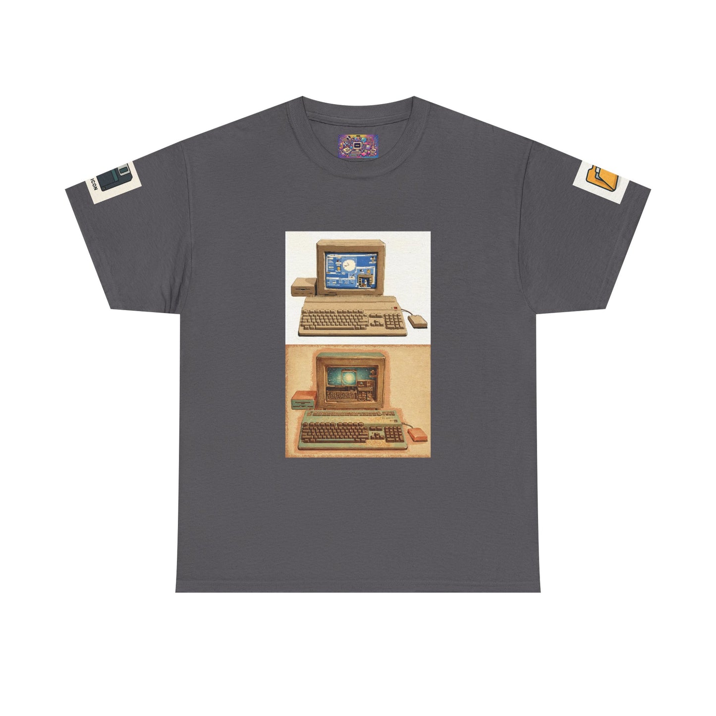 Retro Computer Tee — Vintage PC Graphic T‑Shirt for Tech Lovers