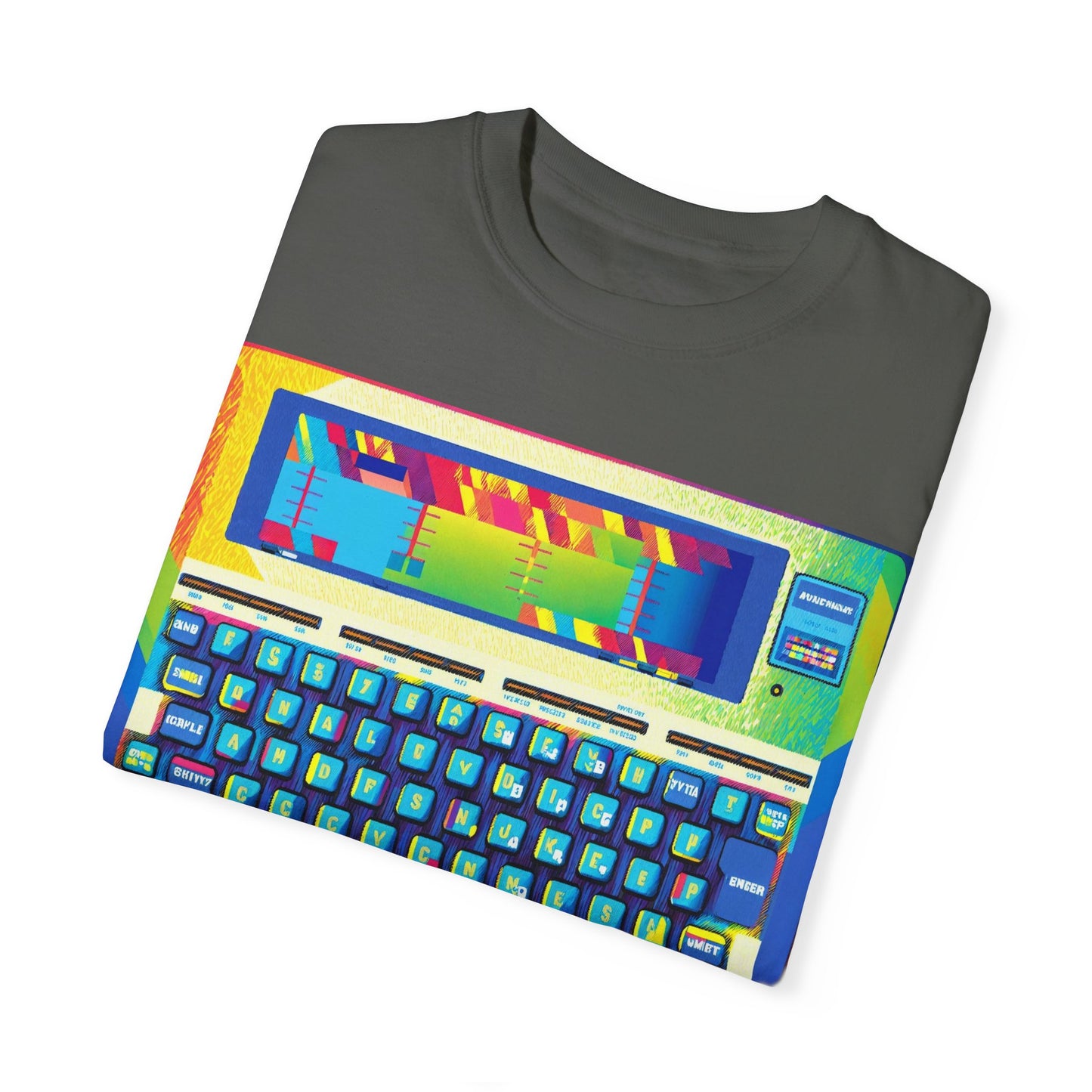 Classic Laptop PC T-Shirt - Print Art Multi-Color